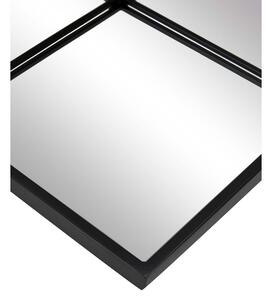 Slarita fali tükör fekete fém kerettel, 70 x 70 cm - Westwing Collection