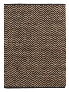 Fekete-natúr színű szőnyeg 120x170 cm Zigzag – douceur d'intérieur