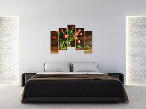 Modern kép - virágok (125x90cm)