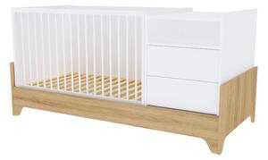 Faktum Lumina White Kombi Babaágy (70x120 Cm-80x180 Cm)