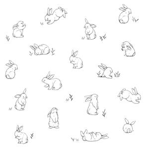 Gyerek tapéta 10 m x 50 cm Bunnies In The Countryside – Lilipinso
