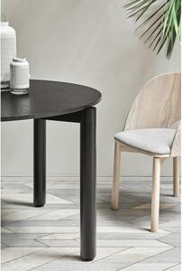 Atlas fekete kerek étkezőasztal, ø 120 cm - Teulat