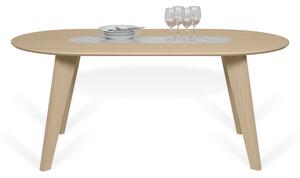 Étkezőasztal tölgyfa asztallappal 180x100 cm Lago - TemaHome