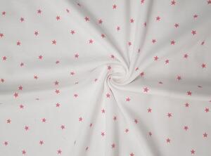 Vaganza mintás pamut babatakaró 70x90 cm - rózsaszín apró csillag