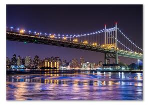 Üvegkép falra Bridge new york city