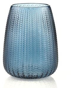 Kék üveg váza (magasság 24 cm) Sevilla – AmeliaHome