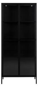 Newcastle fekete fém tálalószekrény, 80 x 180 cm - Actona