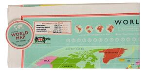 World Map pamut konyharuha, 50 x 70 cm - Rex London
