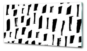 Konyha fali panel Fekete-fehér folt