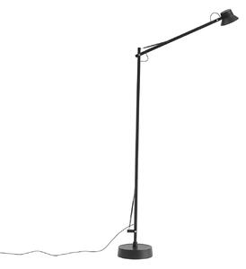 Állólámpa Muuto, dimmable, Fekete, Nappali, Alumínium, Modern