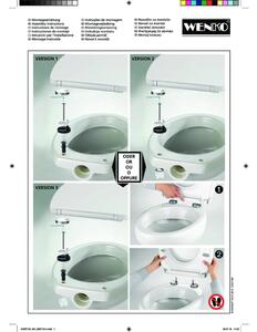 WC-ülőke automatikus záródással 36,5 x 45 cm Sereno – Wenko