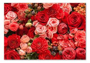 Akrilkép Piros virágok