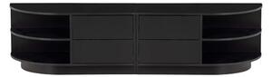 Fekete borovi fenyő moduláris TV-állvány 156x40 cm Finca – WOOOD