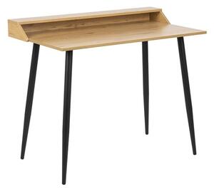 JOE asztal, 100x83x55, tölgy/fekete