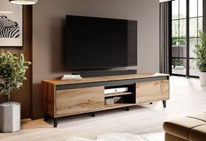NORDE 2 TV asztal, 170x49x38, wotan/antracit