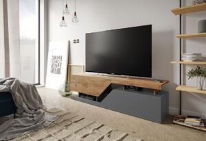 ALIAS TV asztal, 160x46x35, antracit/wotan