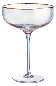 SMERALDA pezsgős pohár arany szegéllyel 400ml
