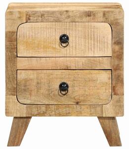 VidaXL éjjeliszekrény 2 db 40x32x46 cm tömör nyers mangófa