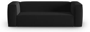 Fekete bársony kanapé 200 cm Mackay – Cosmopolitan Design