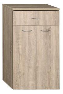 Aqualine Aqualine, ZOJA / KERAMIA FRESH fiókos alsó szekrény 50x78x29cm, platina tölgy, 50315