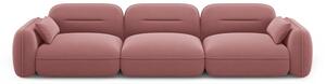 Rózsaszín bársony kanapé 320 cm Audrey – Interieurs 86