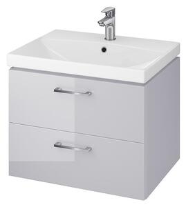 Cersanit - SET szekrény + mosdó, szürke fényű, LARA CITY 60, S801-216-DSM