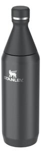 Fekete rozsdamentes acél ivópalack 600 ml All Day Slim – Stanley