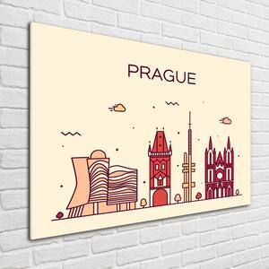 Üvegkép nyomtatás Prága épületek