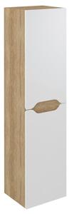 Sapho Sapho, WAVE szekrény magas 35x140x30cm, bal/jobb, fehér/Alabama tölgy, WA245-3022