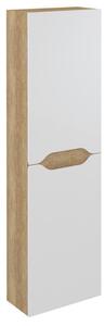 Sapho Sapho, WAVE szekrény magas 40x140x20cm, bal/jobb, fehér/Alabama tölgy, WA250-3022