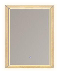 Welland Type-E05 LED tükör - LED tükör - fényerő + színhőfok állítás + páramentesítő + óra - 60 x 80 cm