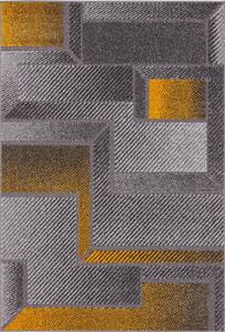 Okkersárga-szürke szőnyeg 80x160 cm Meteo – FD