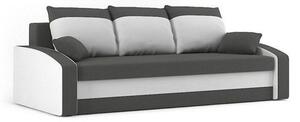 HEWLET modell 2 Nagy méretű kinyitható kanapé Szürke / fekete