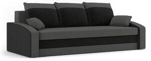 HEWLET MODEL 2 Nagy méretű kinyitható kanapé Szürke / fekete