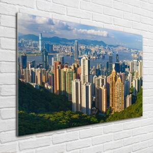 Üvegkép falra Hong kong panoráma