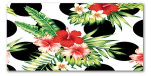 Akril üveg kép Hawaii virágok