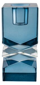 Mira - Gyertyatartó kék üvegből