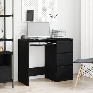 VidaXL fekete tölgy forgácslap íróasztal 90 x 45 x 76 cm