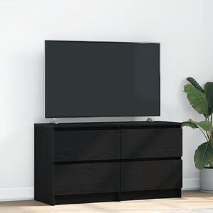 VidaXL fekete szerelt fa TV-szekrény 100x35x54 cm