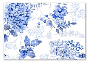 Fali üvegkép Virágos mintával