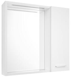 Aqualine Aqualine, ZOJA/KERAMIA FRESH STRIP konyha LED világítással, 60x60x14cm, jobbos, fehér, 45022S