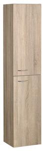 Aqualine Aqualine, ZOJA/KERAMIA FRESH magas szekrény 30x140x20cm, platina tölgy, 51157