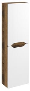 Sapho Sapho, WAVE magas szekrény 40x140x20cm, bal/jobb, fehér/Collingwood tölgy, WA250-3019