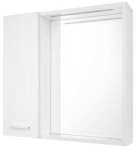Aqualine Aqualine, ZOJA/KERAMIA FRESH STRIP konyha LED világítással, 60x60x14cm, bal, fehér, 45021S