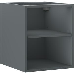Mexen Box-A, nyitott szekrény polccal 40 cm, grafit matt, 91AX2-0400-470-0-66