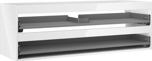 Mexen Box-A, fali szekrény 140 cm, 2 fiók, fényes fehér, 91AX0-1400-470-2-00