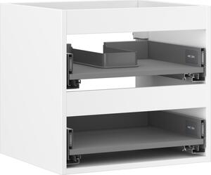 Mexen Box-A, fali szekrény 50 cm, 2 fiók, matt fehér, 91AX0-0500-470-2-01