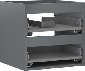 Mexen Box-A, fali szekrény 50 cm, 2 fiók, grafit matt, 91AX0-0500-470-2-66
