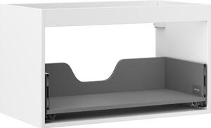 Mexen Box-A, fali szekrény 80 cm, 1 fiók, matt fehér, 91AX0-0800-470-1-01
