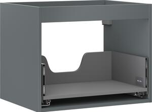 Mexen Box-A, fali szekrény 60 cm, 1 fiók, grafit matt, 91AX0-0600-470-1-66